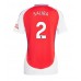 Arsenal William Saliba #2 Hjemmedrakt Dame 2024-25 Korte ermer